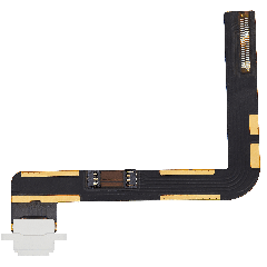 Charging Port Flex Cable Compatible For iPad 7 (2019) / iPad 8 (2020) / iPad 9 (2021) (Used OEM Pull: Grade A) (White)