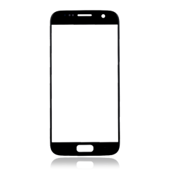 Front Glass Only Compatible For Samsung Galaxy S7 (Black Onyx)