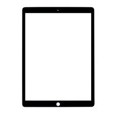 Front Glass Only Compatible For iPad Pro 12.9" 2nd Gen (2017) (Black) (Glass Separation Required)