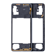 Mid-Frame Housing Compatible For Samsung Galaxy A71 (A715 / 2020) (Prism Crush Black)