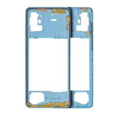 Mid-Frame Housing Compatible For Samsung Galaxy A71 (A715 / 2020) (Prism Crush Blue)