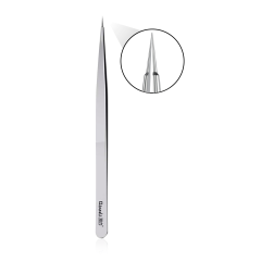iNeeZy Handmade Non-Magnetic Stainless Tweezers (Silver - Thin) (Qianli)