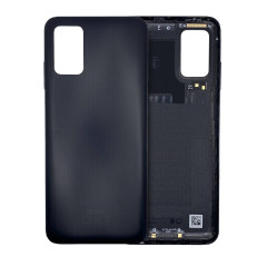 Back Cover Glass With Camera Lens Compatible For Samsung Galaxy A03S (A037M) (Service Pack) (Black)