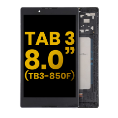LCD Assembly With Frame Compatible For Lenovo Tab 3 8.0" (TB3-850F) (Black Denim) (Refurbished)