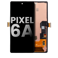OLED Assembly With Frame Compatible For Google Pixel 6A (Used OEM Pull: Grade B/C) (All Colors)