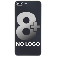 Back Cover Glass With Back Camera Lens For iPhone 8 Plus (No Logo) (Space Gray)