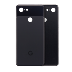 Back cover Glass Compatible For Google Pixel 3 (Just Black)
