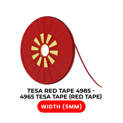 Double-Sided Polyester Red Tape (5MM X 25M) (Tesa Model # 4965)