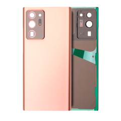 Back Cover Glass With Camera Lens For Samsung Galaxy Note 20 Ultra (No Logo) (Aftermarket Plus) (Mystic Bronze)