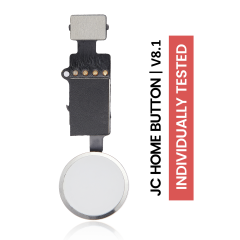 Home Button Solution Compatible For iPhone 7 / 7 Plus / 8 / 8 Plus / SE (2020) / SE (2022) (Silver) (Version 8.1 / JC / Individually Tested For Functionality)