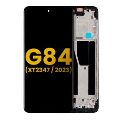 OLED Assembly With Frame Compatible For Motorola Moto G84 (XT2347 / 2023) (Refurbished) (All Colors)