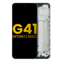 OLED Assembly With Frame Compatible For Motorola Moto G41 (XT2167 / 2022) (Refurbished) (All Colors)