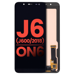 OLED Assembly Without Frame Compatible For Samsung Galaxy J6 / On6 (J600 / 2018) (Aftermarket Plus) (Black)
