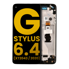 LCD Assembly With Frame Compatible For Motorola Moto G Stylus 6.4" (XT2043 / 2020) (Refurbished) (Mystic Indigo)