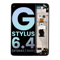LCD Assembly With Frame For Motorola Moto G Stylus 6.4" (XT2043 / 2020) (Genuine OEM) (Mystic Indigo)