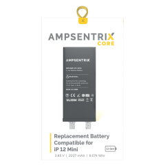 Replacement Battery Core Compatible For iPhone 12 Mini (Spot Welding Required) (AmpSentrix Core)
