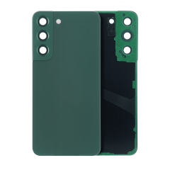 Back Cover Glass With Camera Lens For Samsung Galaxy S22 5G (No Logo) (Aftermarket Plus) (Green)