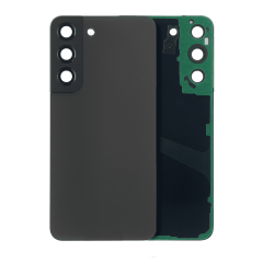 Back Cover Glass With Camera Lens Compatible For Samsung Galaxy S22 5G (No Logo) (Aftermarket Plus) (Graphite)