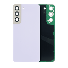 Back Cover Glass With Camera Lens Compatible For Samsung Galaxy S22 5G (No Logo) (Aftermarket Plus) (Violet)