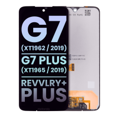LCD Assembly Without Frame Compatible For Motorola Moto G7 (XT1962 / 2019) / G7 Plus (XT1965 / 2019) / T-Mobile Revvlry+ Plus (Genuine OEM) (All Colors)
