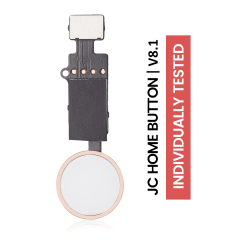 Home Button Solution Compatible For iPhone 7 / 7 Plus / 8 / 8 Plus / SE (2020) / SE (2022) (Rose Gold) (Version 8.1 / JC / Individually Tested For Functionality)