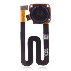 Home Button With Fingerprint Sensor Compatible For Motorola Moto G6 Play (XT1922 / 2018) (Genuine OEM) (Gray)