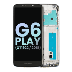 LCD Assembly With Frame Compatible For Motorola Moto G6 Play (XT1922 / 2018) (Genuine OEM) (Gray)