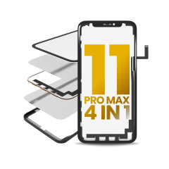 4 in 1 Long Flex (Digitizer Touch With Glass + OCA + Frame Pre-installed) For iPhone 11 Pro Max (OCA Master)
