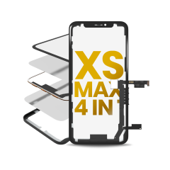 4 in 1 With Frame Included (Front Glass + OCA + Long Touch + OCA Pre-Installed) Compatible For iPhone XS Max (OCA Master)