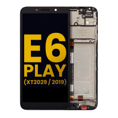 LCD Assembly With Frame Compatible For Motorola Moto E6 Play (XT2029 / 2019) (Refurbished) (All Colors)