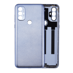 Back Cover Glass Compatible For Motorola Moto G Power (XT2165 / 2022) (Aftermarket Plus) (Opal Silver)