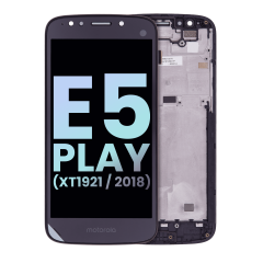 LCD Assembly With Frame Compatible For Motorola Moto E5 Play (XT1921 / 2018) (Genuine OEM) (Black)
