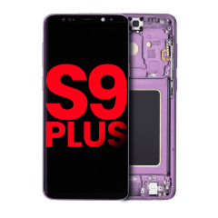 OLED Assembly With Frame Compatible For Samsung Galaxy S9 Plus (Aftermarket Plus) (Lilac Purple)