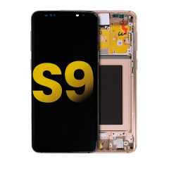OLED Assembly With Frame Compatible For Samsung Galaxy S9 (Refurbished) (Sunrise Gold)
