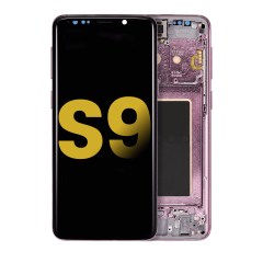 OLED Assembly With Frame Compatible For Samsung Galaxy S9 (Refurbished) (Lilac Purple)