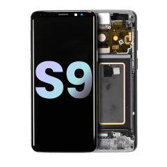 OLED Assembly With Frame Compatible For Samsung Galaxy S9 (Service Pack) (Titanium Gray)