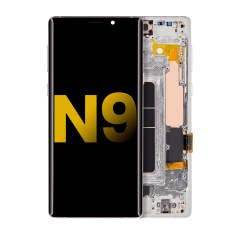 OLED Assembly With Frame Compatible For Samsung Galaxy Note 9 (Refurbished) (Alpine White)