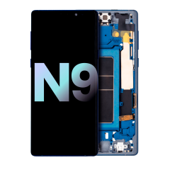 OLED Assembly With Frame Compatible For Samsung Galaxy Note 9 (Service Pack) (Ocean Blue)