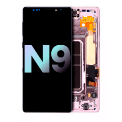 OLED Assembly With Frame Compatible For Samsung Galaxy Note 9 (Service Pack) (Lavender Purple)