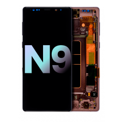 OLED Assembly With Frame Compatible For Samsung Galaxy Note 9 (Service Pack) (Metallic Copper)