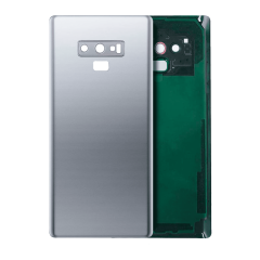 Back Cover Glass With Camera Lens For Samsung Galaxy Note 9 (No Logo) (Aftermarket Plus) (Cloud Silver)