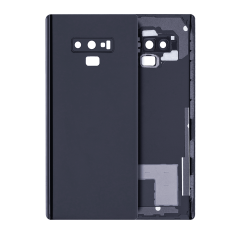 Back Cover Glass With Camera Lens For Samsung Galaxy Note 9 (No Logo) (Aftermarket Plus) (Midnight Black)