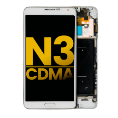 OLED Assembly With Frame Compatible For Samsung Galaxy Note 3 (Refurbished) (Verizon / Sprint) (White)