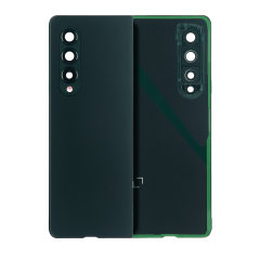 Back Cover Glass With Camera Lens For Samsung Galaxy Z Fold 3 5G (Premium) (Phantom Black)