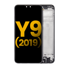LCD Assembly With Frame Compatible For Huawei Y9 (2019) (Refurbished) (Midnight Black)
