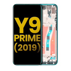 LCD Assembly With Frame Compatible For Huawei Y9 Prime (2019) (Refurbished) (Emerald Green)