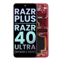 Main OLED Assembly For Motorola Razr Plus / Razr 40 Ultra (XT2321 / 2023) (Genuine OEM) (Barberry)