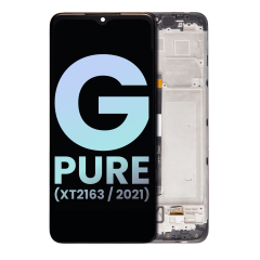 LCD Assembly With Frame Compatible For Motorola Moto G Pure (XT2163 / 2021) (Genuine OEM) (All Colors)