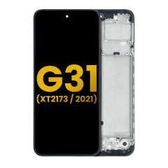 OLED Assembly With Frame Compatible For Motorola Moto G31 (XT2173 / 2021) (Refurbished) (All Colors)