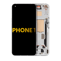 OLED Assembly With Frame Compatible For Nothing Phone 1 (Refurbished) (White)